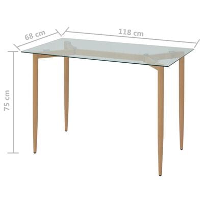 Table a manger transparente