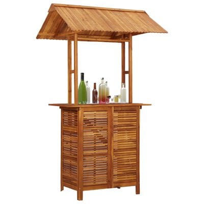 Table bar de jardin avec toit