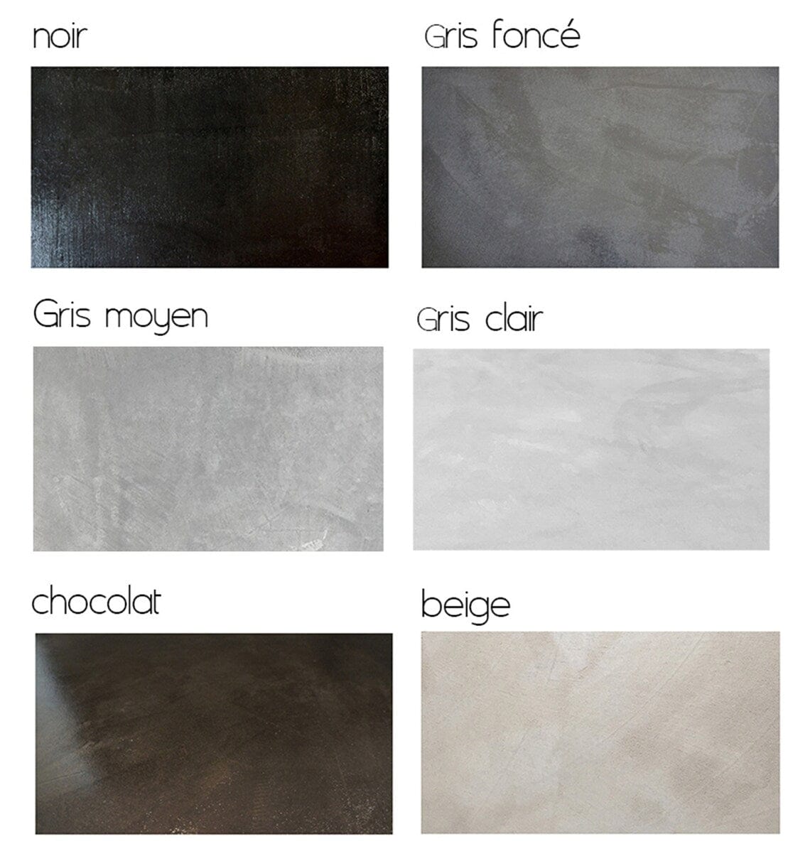 Table basse béton ciré