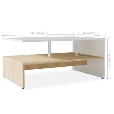 Table basse blanc design