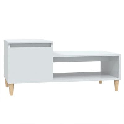 Table basse blanc rangement