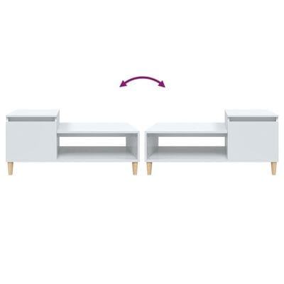 Table basse blanc rangement