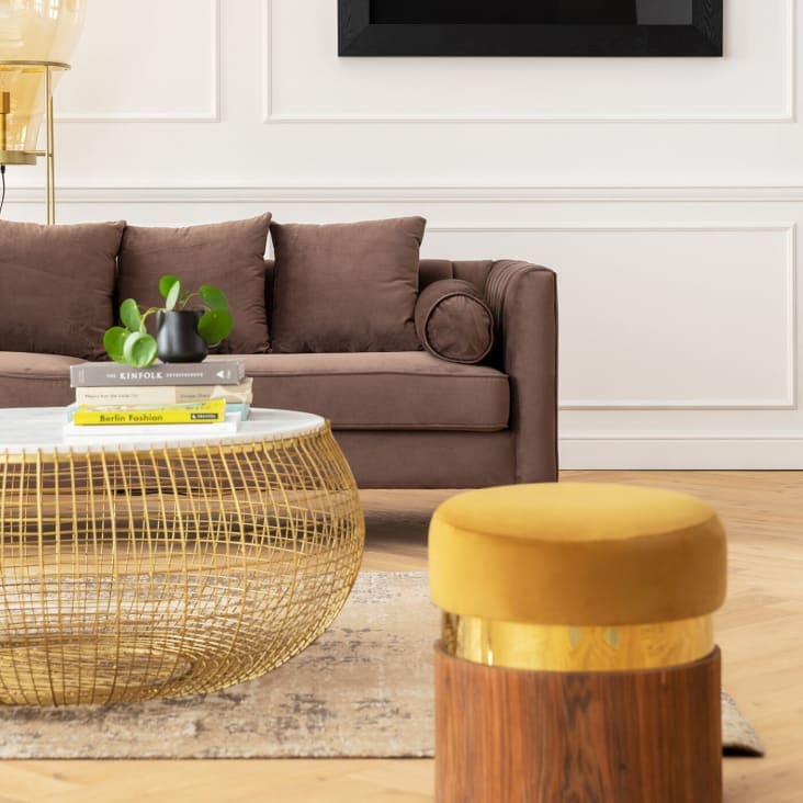 Table basse blanche marbre