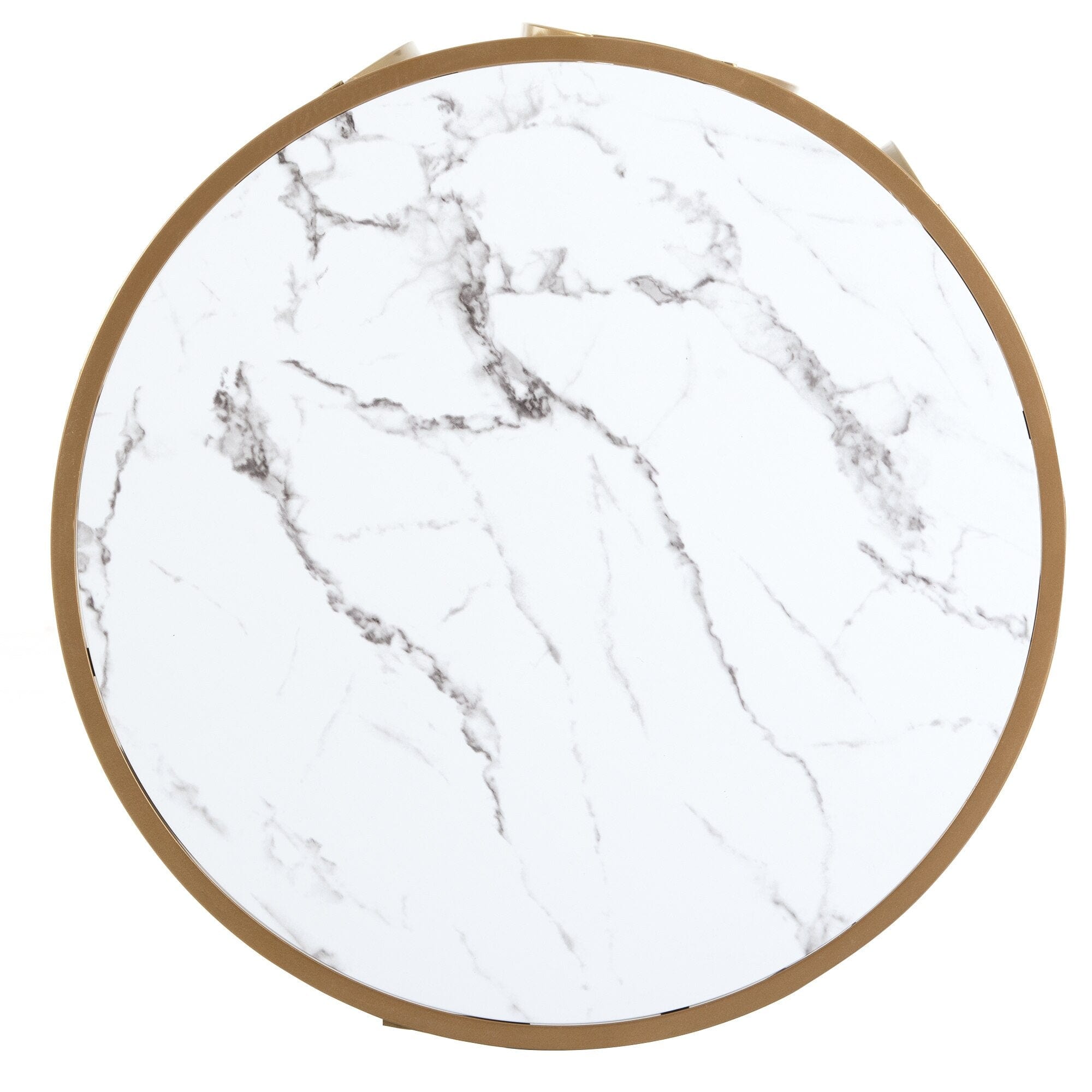 Table basse blanche ronde