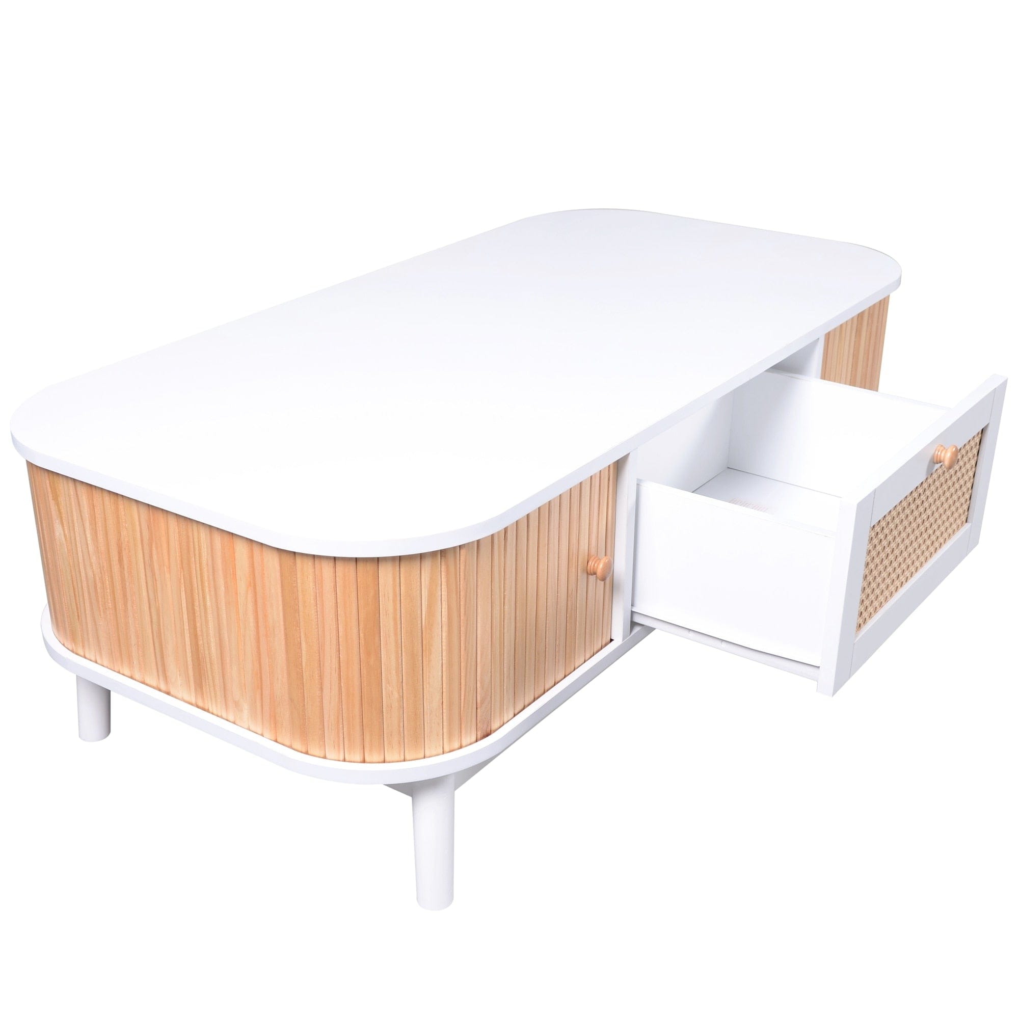 Table basse bois blanc
