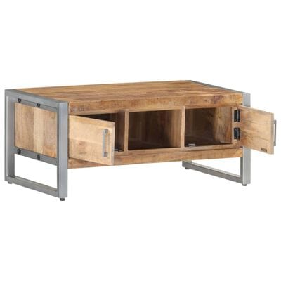 Table basse bois brut