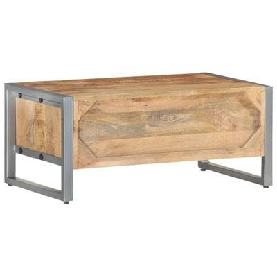 Table basse bois brut