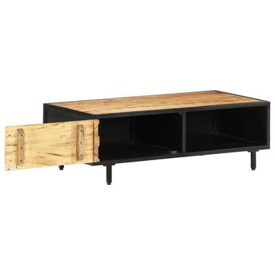 Table basse bois brut