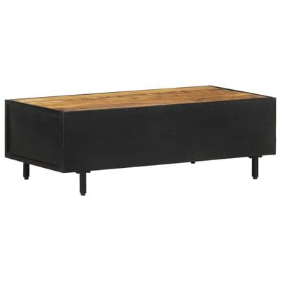 Table basse bois brut