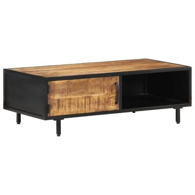 Table basse bois brut