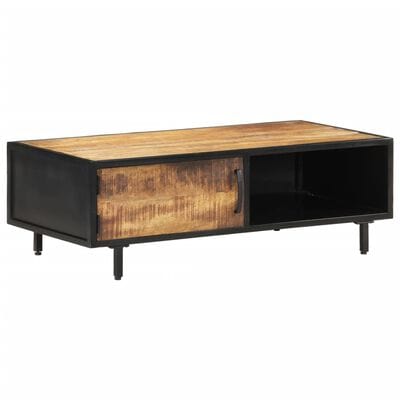 Table basse bois brut