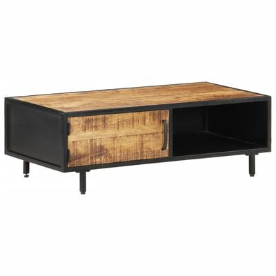 Table basse bois brut