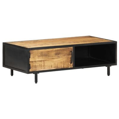 Table basse bois brut