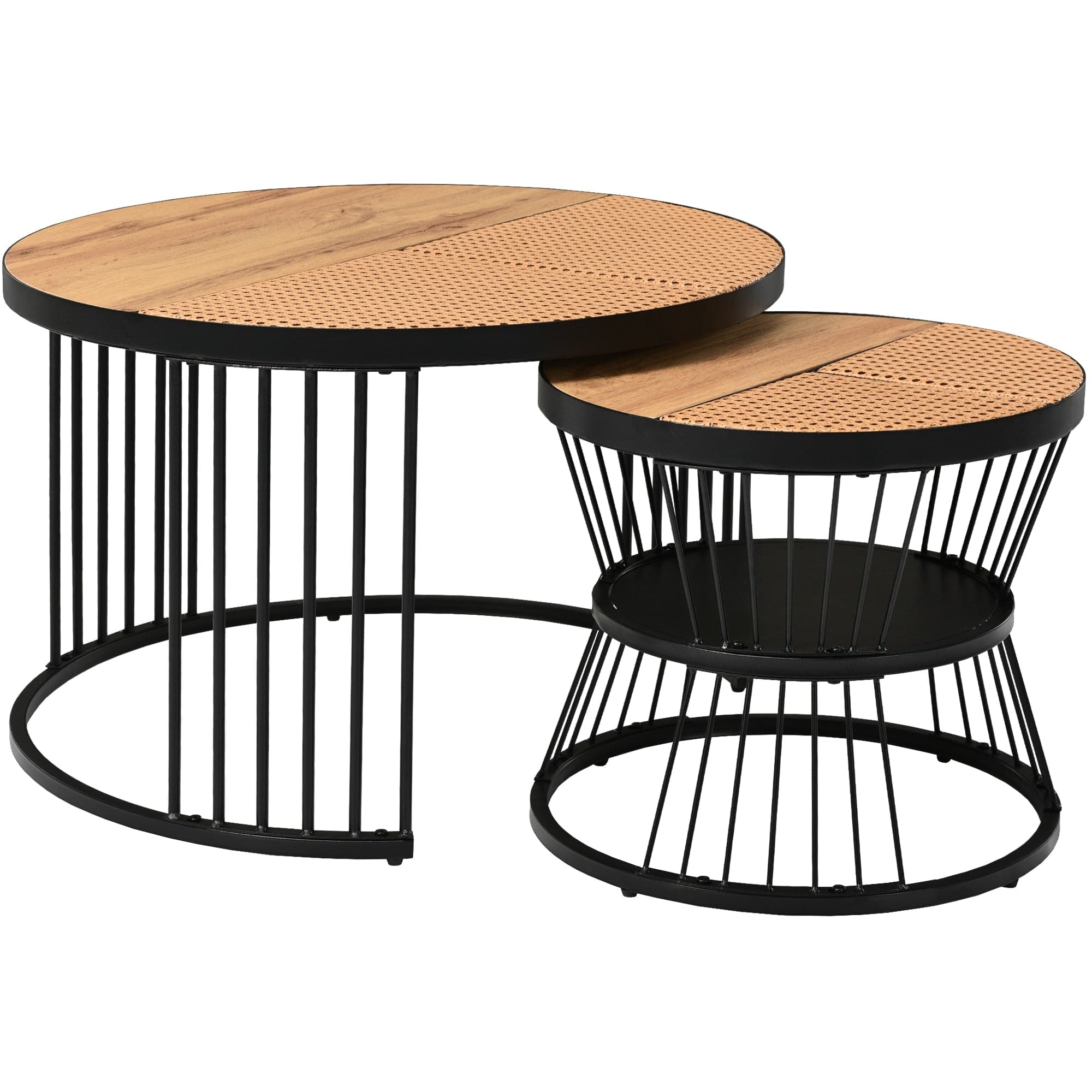 Table basse bois et metal