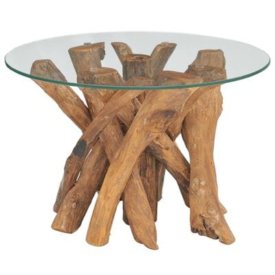 Table basse bois flottant ronde