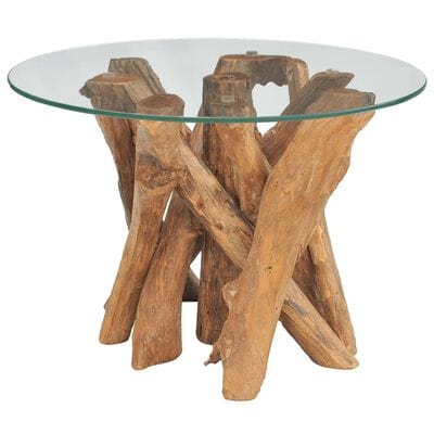 Table basse bois flottant ronde