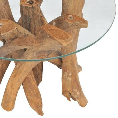 Table basse bois flottant ronde