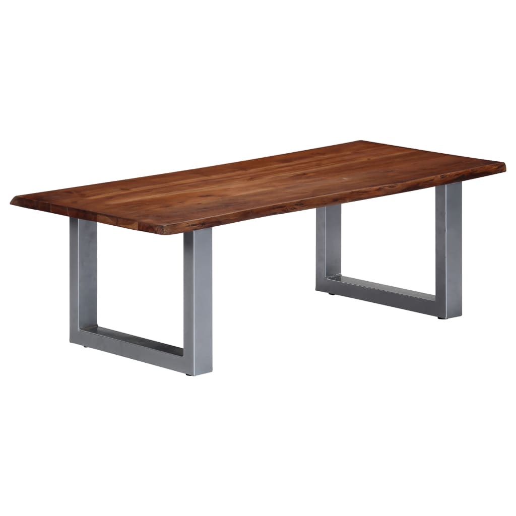 Table basse bois foncé