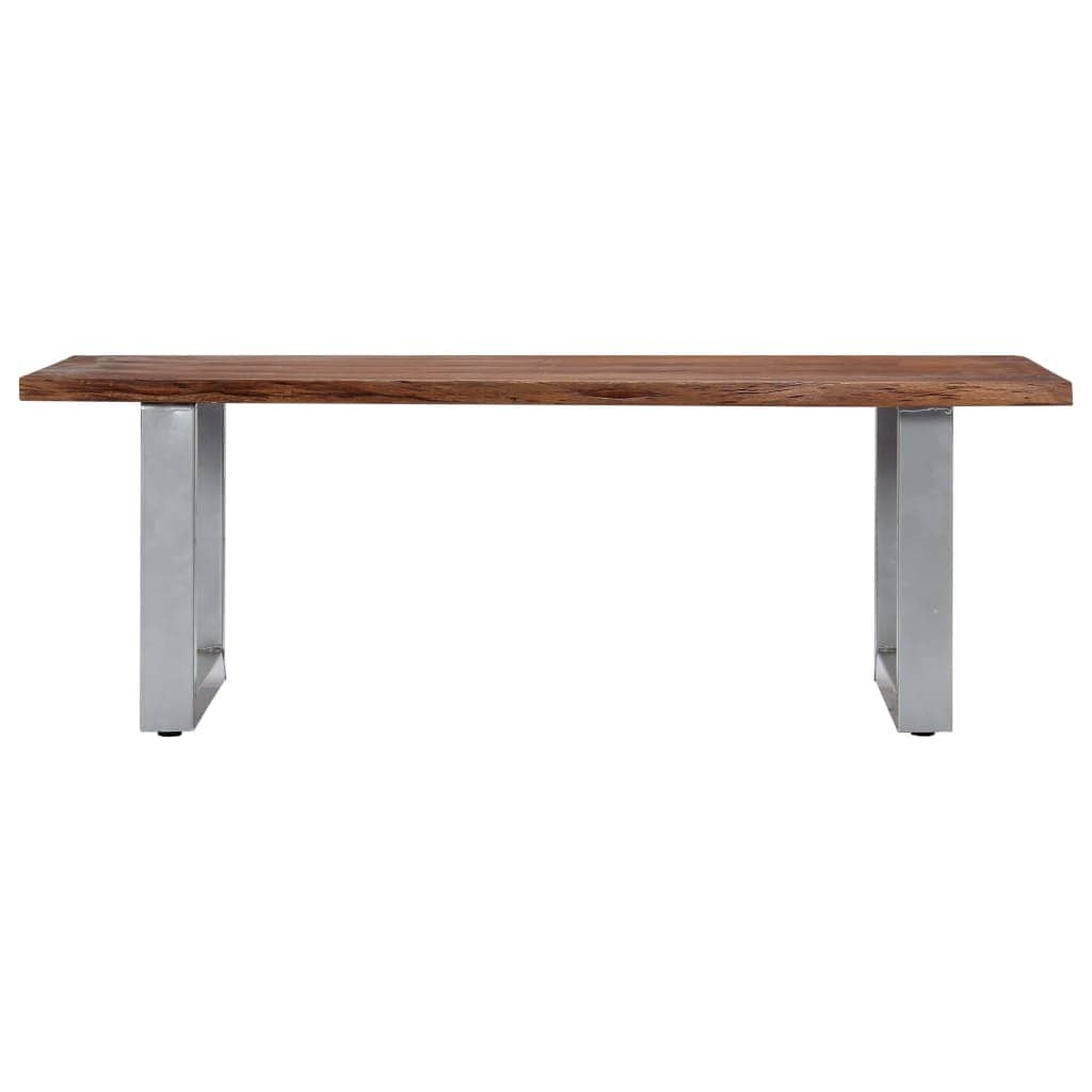 Table basse bois foncé