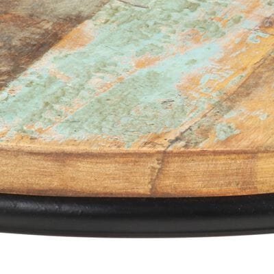 Table basse bois metal ronde