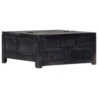 Table basse bois noir
