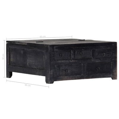 Table basse bois noir
