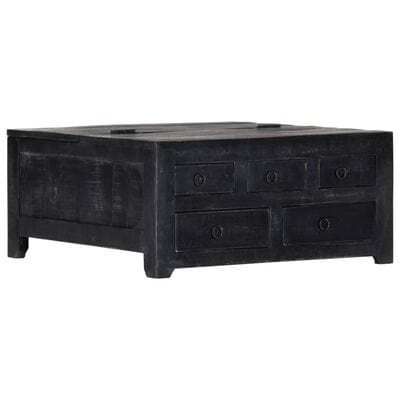 Table basse bois noir