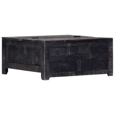 Table basse bois noir