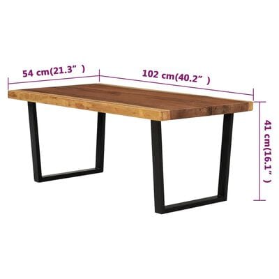 Table basse bois suar