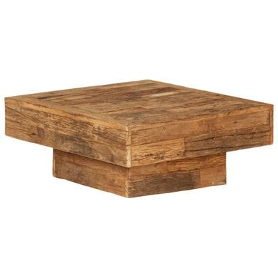 Table basse carrée bois massif