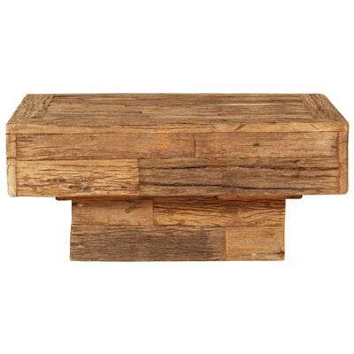 Table basse carrée bois massif