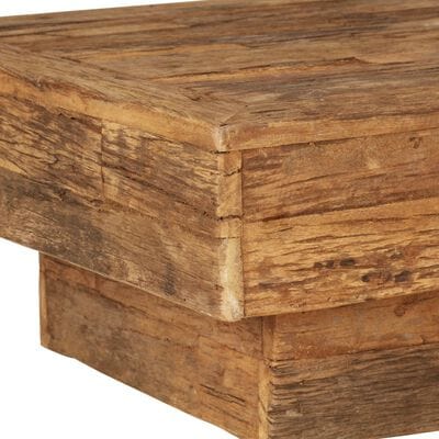 Table basse carrée bois massif