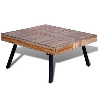 Table basse carrée en bois