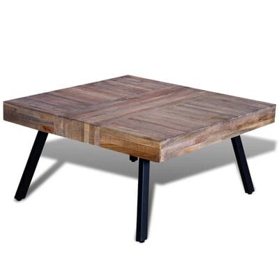 Table basse carrée en bois