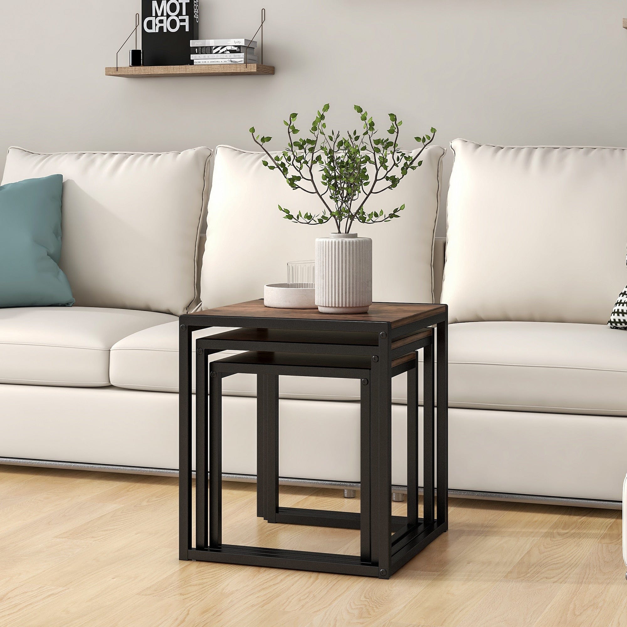 Table basse carrée gigogne