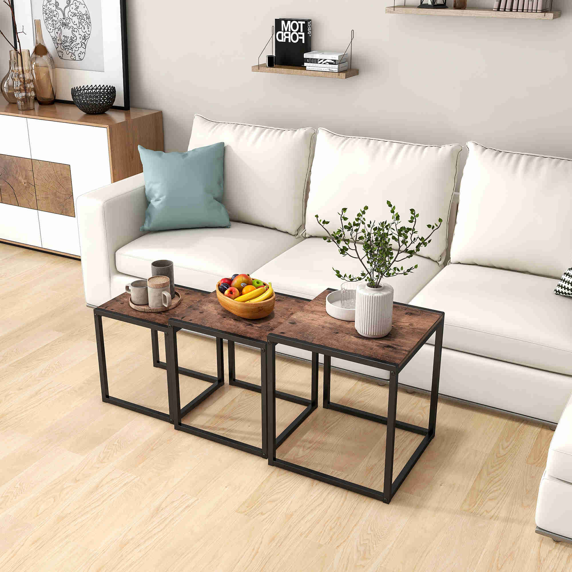 Table basse carrée gigogne