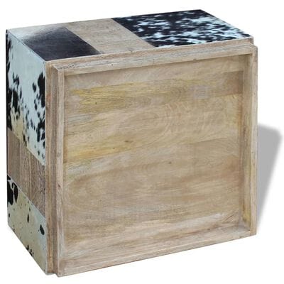 Table basse cuir de vache