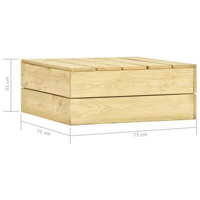 Table basse de jardin en bois