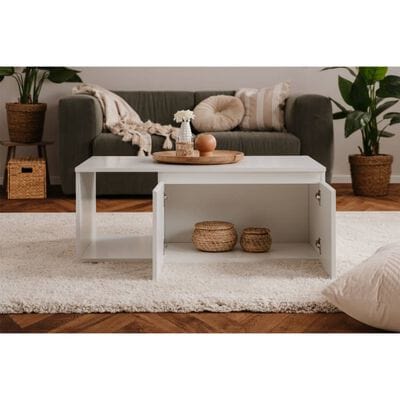 Table basse de salon blanche