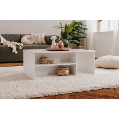 Table basse de salon blanche