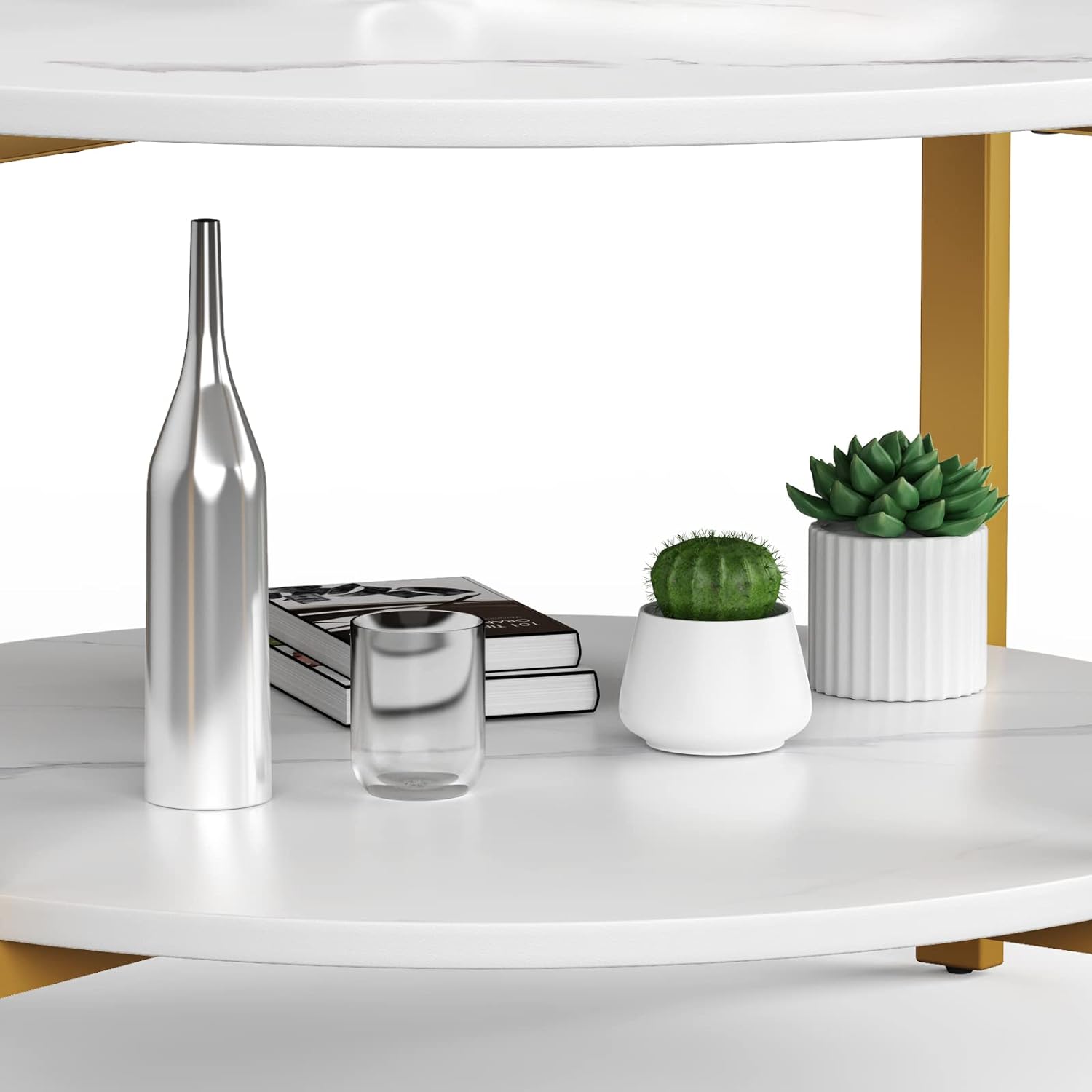 Table basse effet marbre