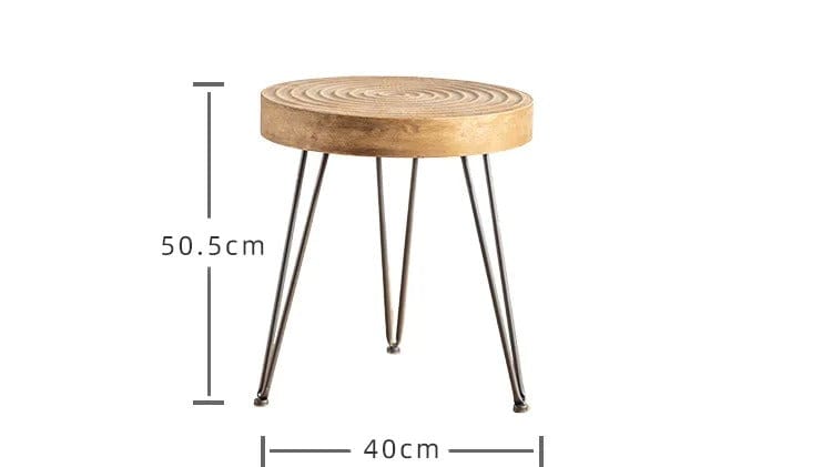 Table basse en bois ronde
