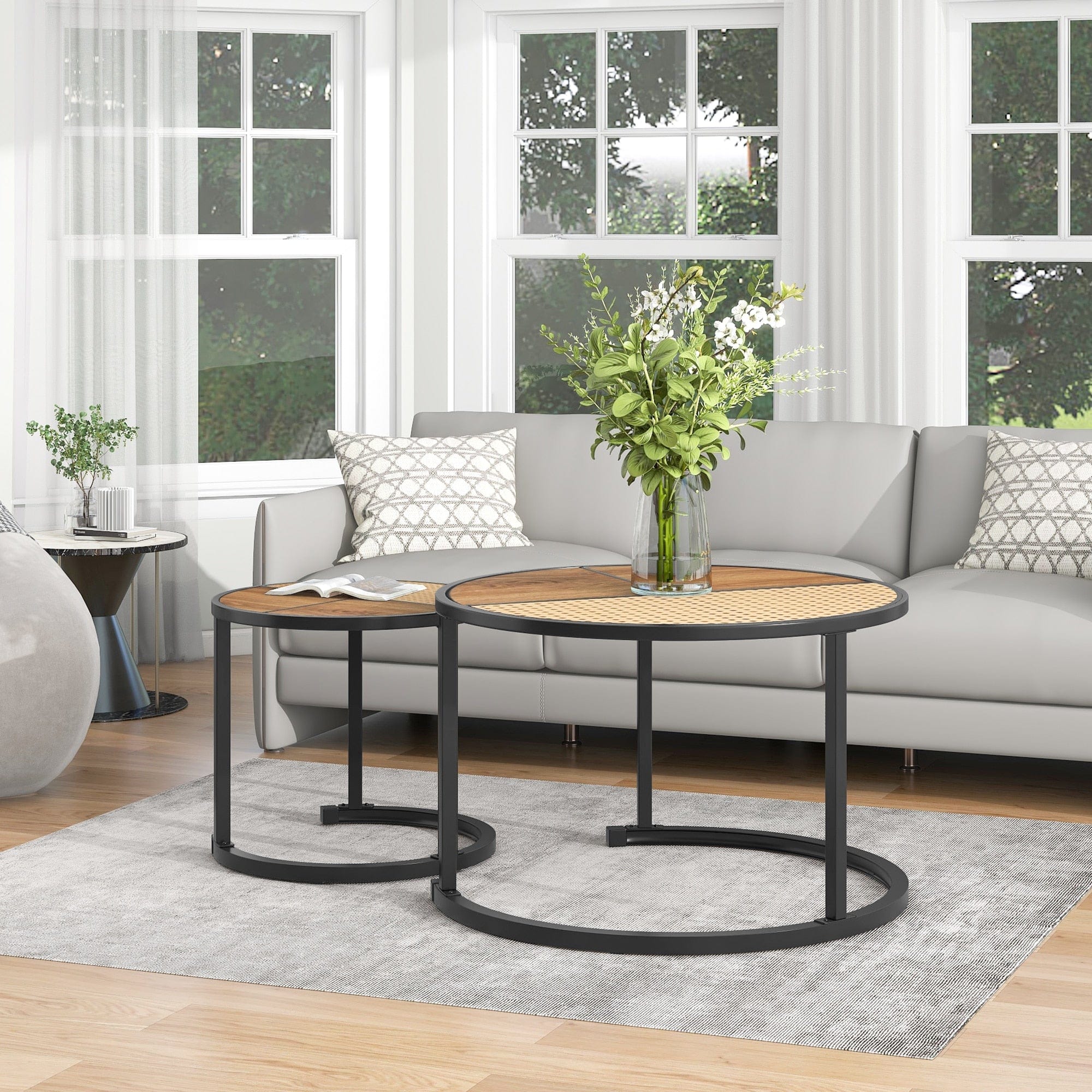 Table basse gigogne bois