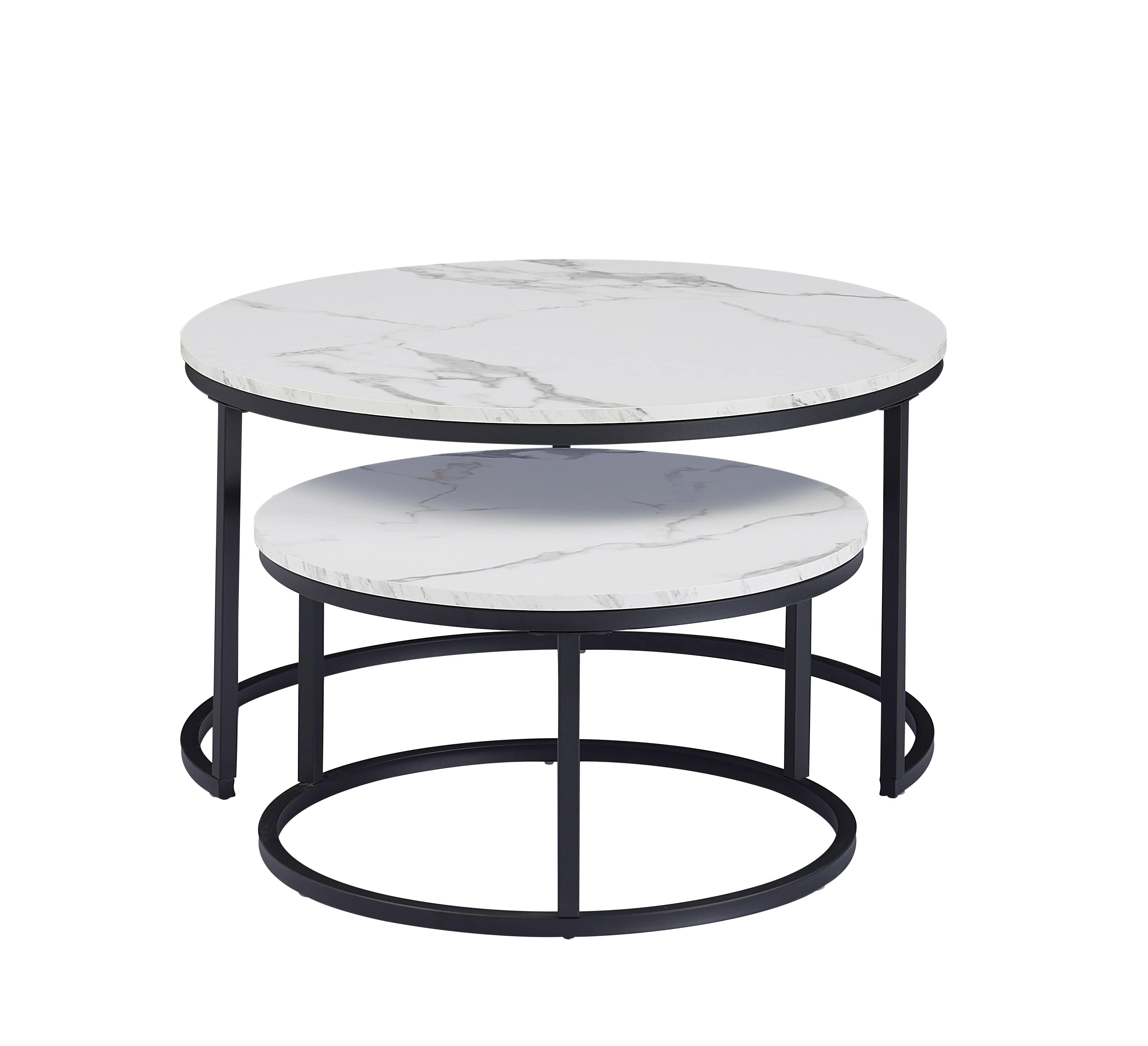 Table basse gigogne marbre