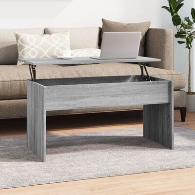Table basse gris relevable