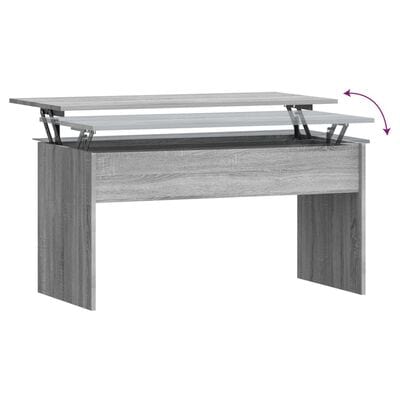 Table basse gris relevable