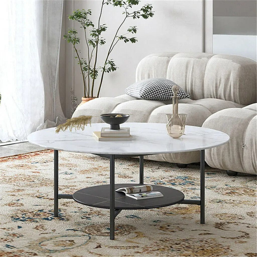 Table basse marbre blanc