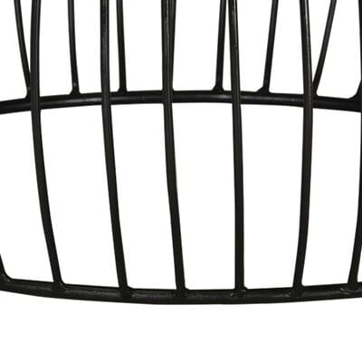 Table basse metal noire ronde