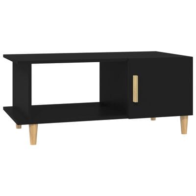 Table basse noir rangement