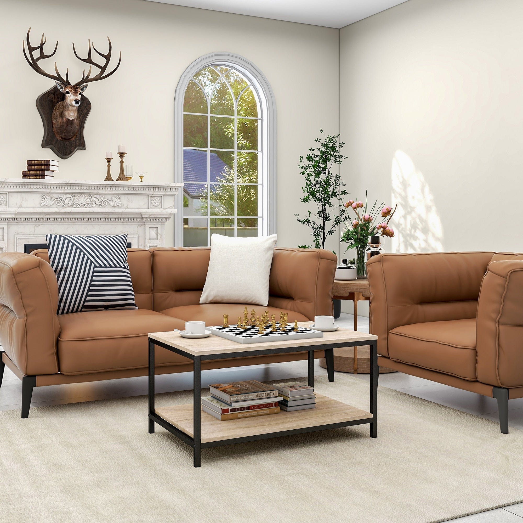 Table basse rectangulaire bois